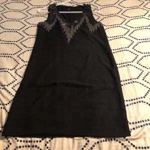 Black H&M Beaded “flapper” dress, size 6